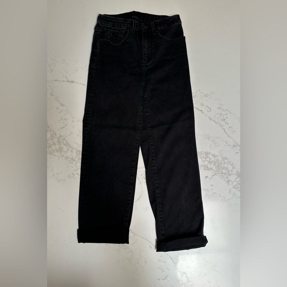 Buckle Black #35 slim fit high rise cropped straight Denim Jeans size 28 x 28